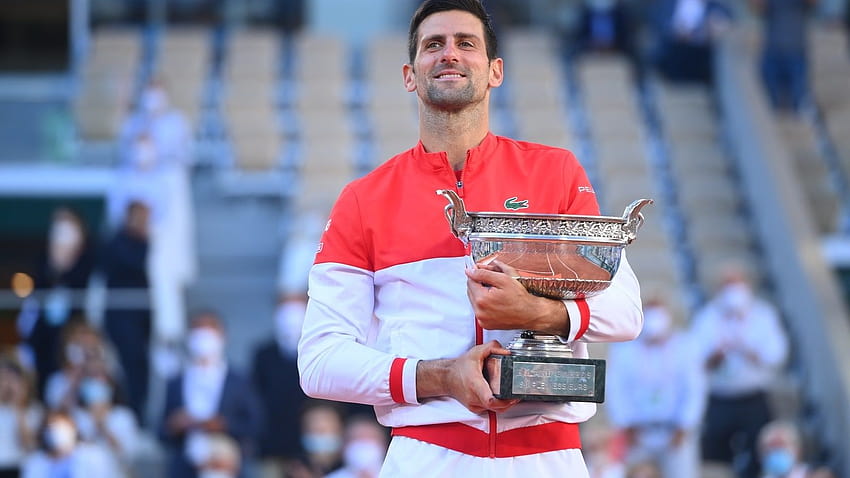 Novak Djokovic gewinnt die French Open 2021, Novak Djokovic Roland Garros 2021 HD-Hintergrundbild