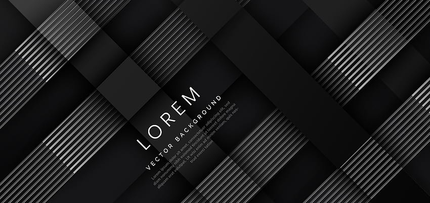 Fundos pretos brilhantes abstratos de luxo 3D com linhas de treliça prateadas brilhantes. 4970408 Arte vetorial em Vecteezy papel de parede HD