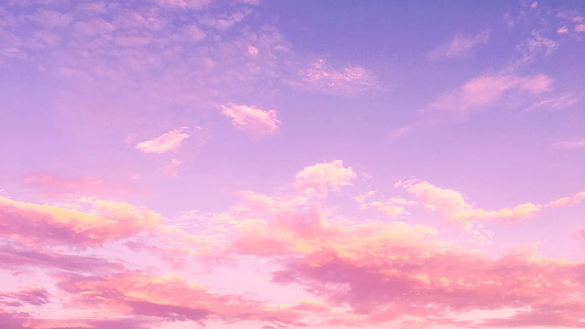 Розови облаци, естетика на розов облак HD тапет