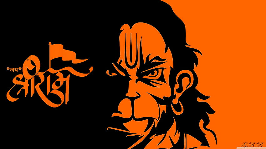 Jai Shree Ram Hanuman Ultra Hintergründe für HD-Hintergrundbild