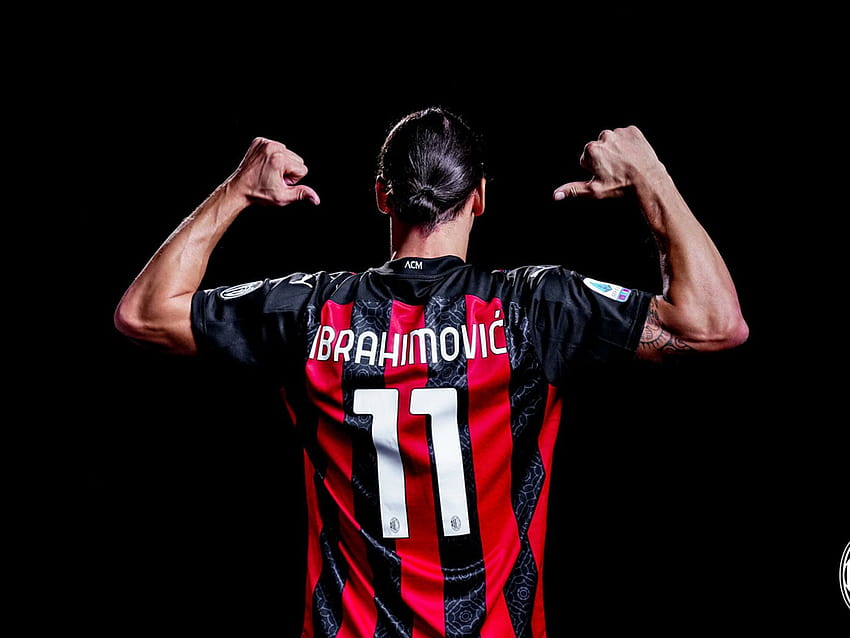 Delantero del AC Milan Zlatan Ibrahimovic ...acmilan.theoffside, zlatan ibrahimovic 2021 fondo de pantalla