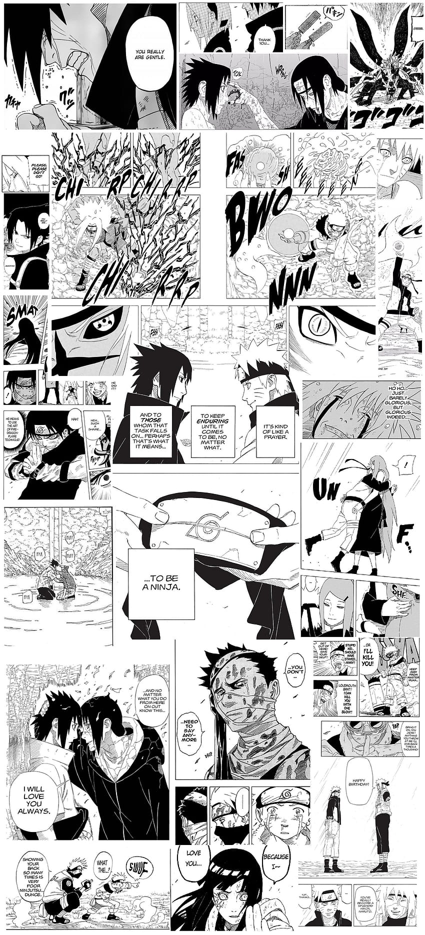 Naruto Manga Collage Mobile: Naruto, Naruto-Collage HD-Handy-Hintergrundbild