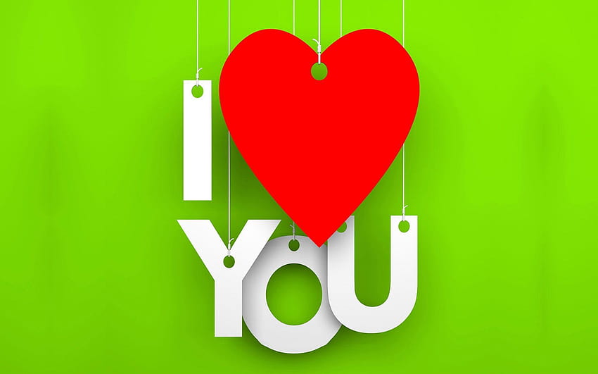 Fresh Cute Animated I Love U, cute i love u HD wallpaper | Pxfuel