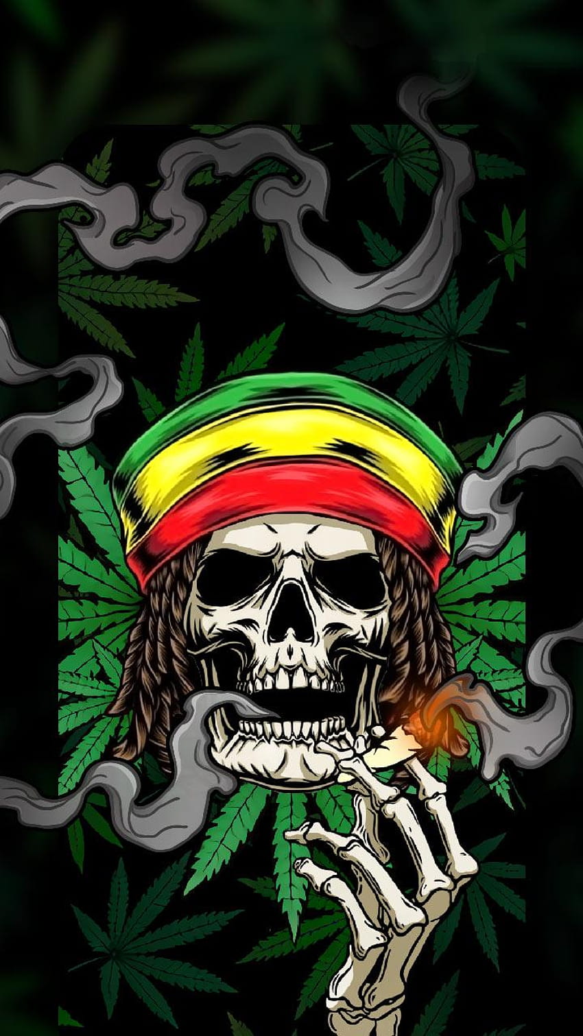 Weed Skull Live Themes for Android HD phone wallpaper