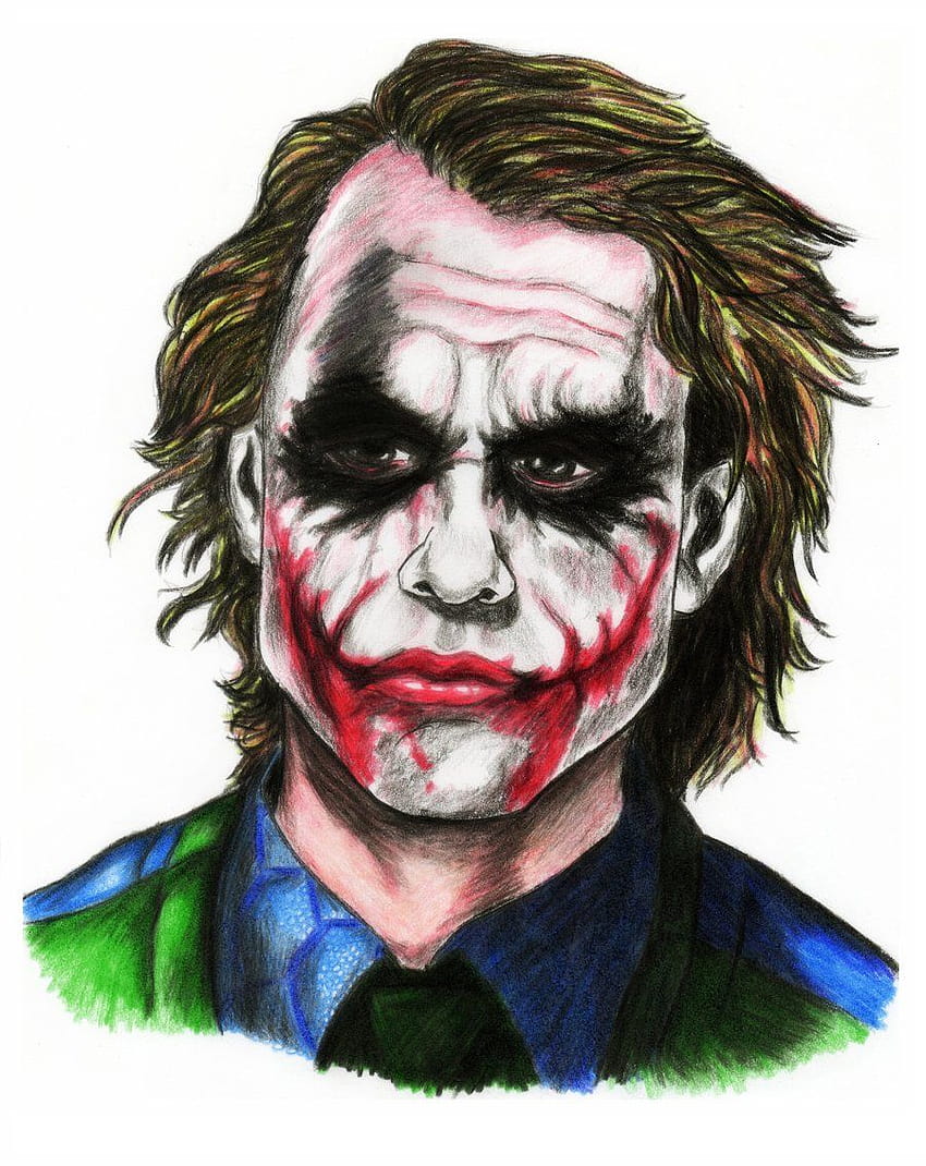 Joker drawing (Heath Ledger) | DC Entertainment Amino