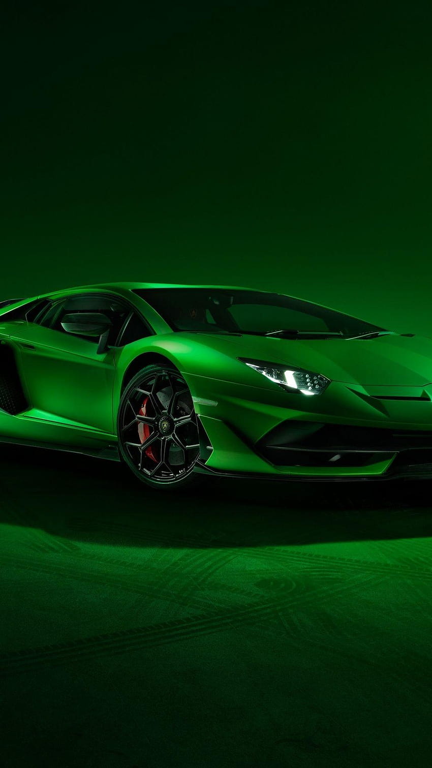 Lamborghini Aventador SVJ, sports car, green, 1080x1920, green sports car HD phone wallpaper
