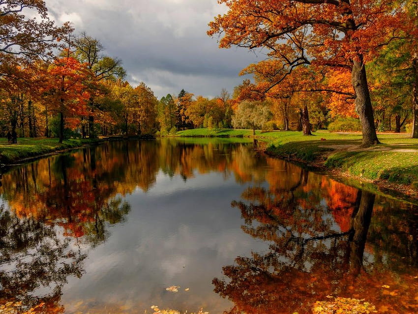Beautiful Autumn River Backgrounds Items Pics HD wallpaper | Pxfuel