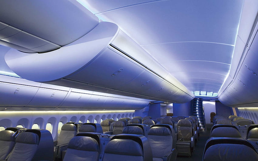 Boeing 747 Intercontinental : Layar lebar : Tinggi, kabin pesawat Wallpaper HD