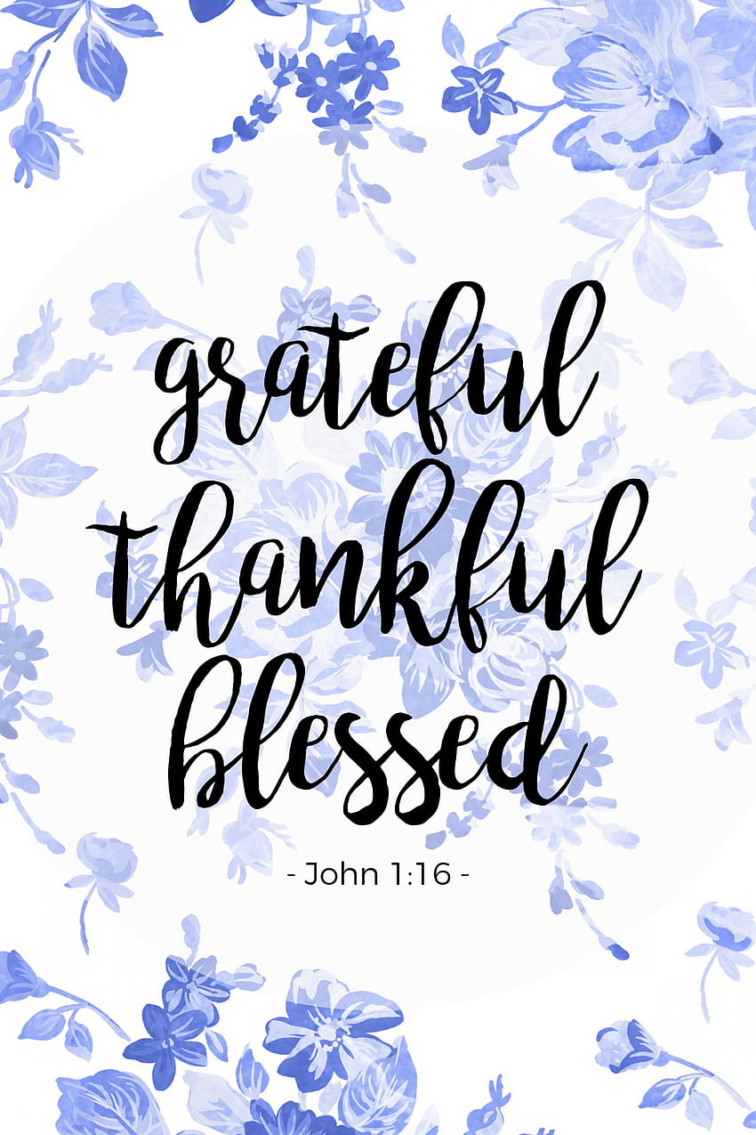 Thankful Blessed Fabric Wallpaper and Home Decor  Spoonflower