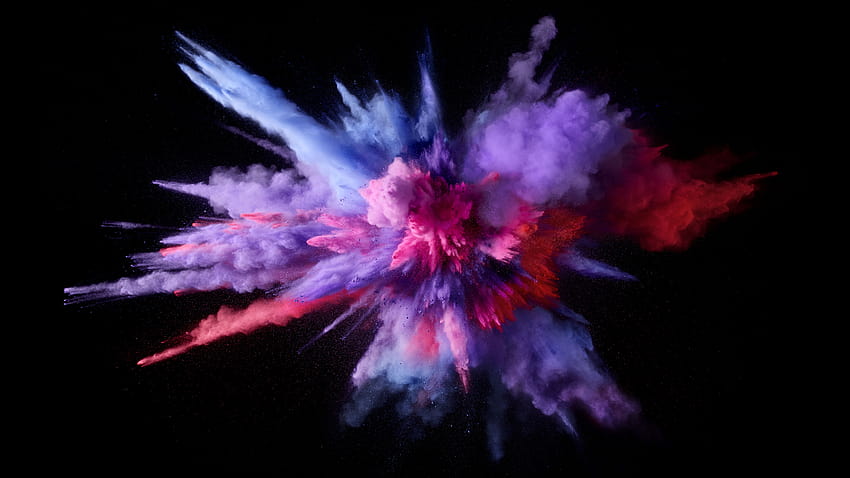 Pył i dym w kolorze wybuchu Ultra ID:3008, kolory wybuchu Tapeta HD