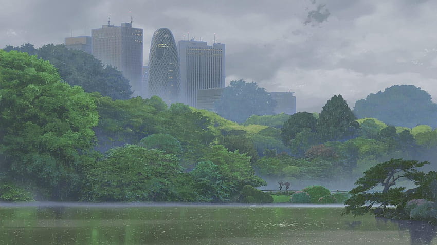 Rain makoto shinkai kelimelerin bahçesi HD duvar kağıdı