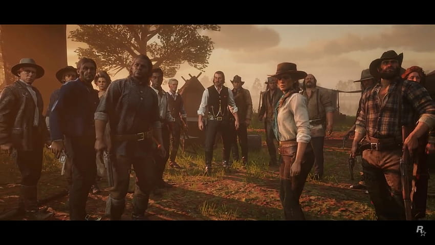 Último trailer de Red Dead Redemption 2 mostra a gangue Van der Linde em apuros papel de parede HD