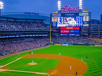 574 Scoreboard Comerica Park Stock Photos, High-Res Pictures, and