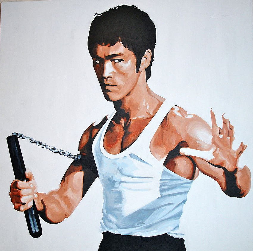 Bruce Lee Körper HD-Hintergrundbild