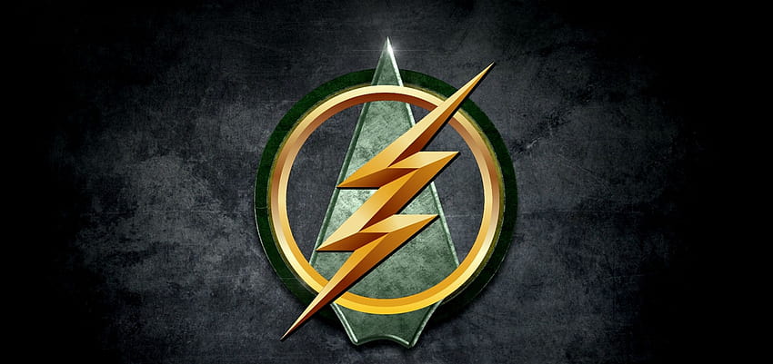 Arrow Flash Logo, arrow symbol HD wallpaper