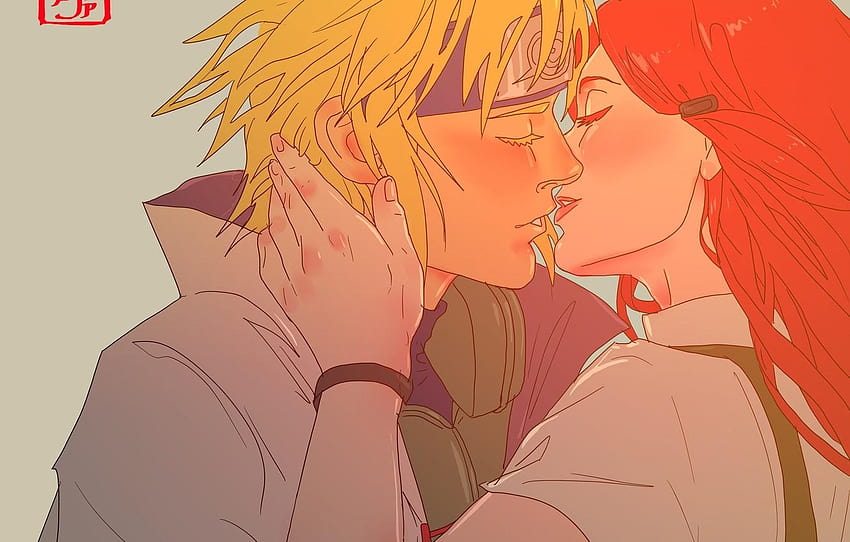 naruto x kushina kiss