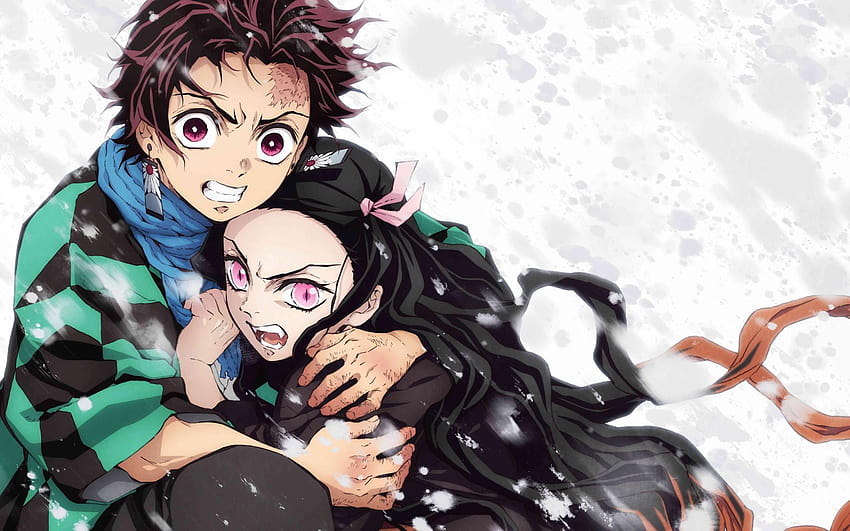 Tanjirou and Nezuko, Kimetsu no Yaiba HD wallpaper