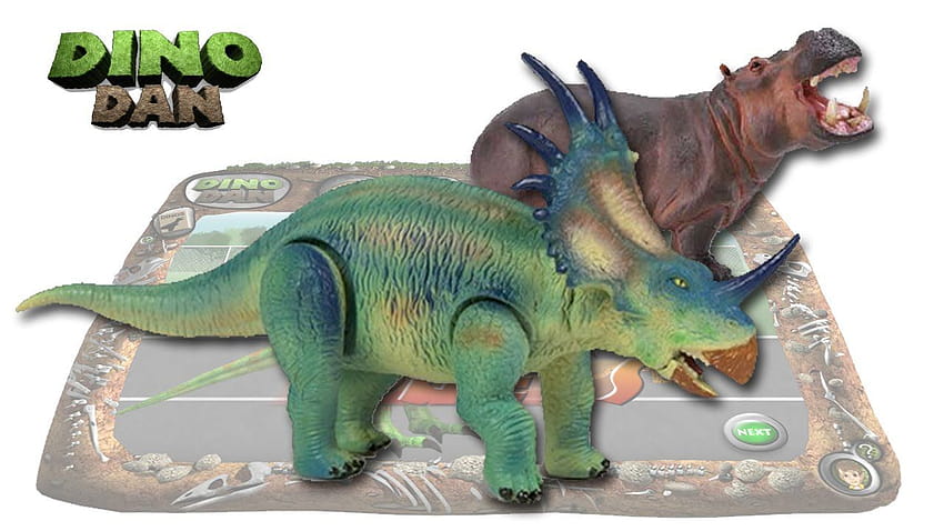 DINO DAN : DINO DUELS 11 スティラコサウルス VS. カバ、 高画質の壁紙