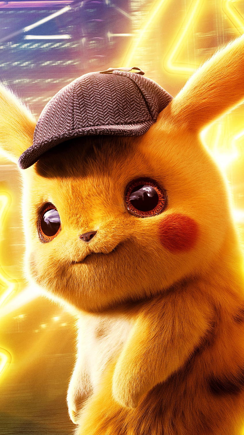 Film/Pokémon Meisterdetektiv Pikachu, Pikachu-Telefon HD-Handy-Hintergrundbild