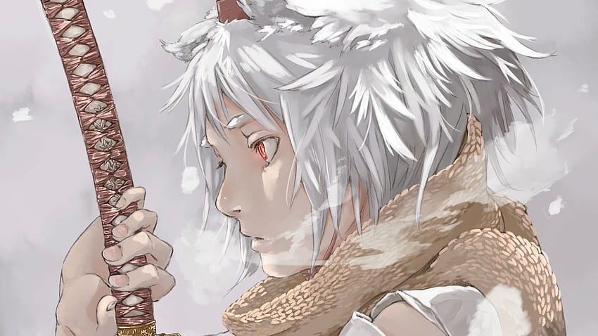 Female anime character illustration manga red eyes white anime girl  white hair red eyes HD phone wallpaper  Pxfuel