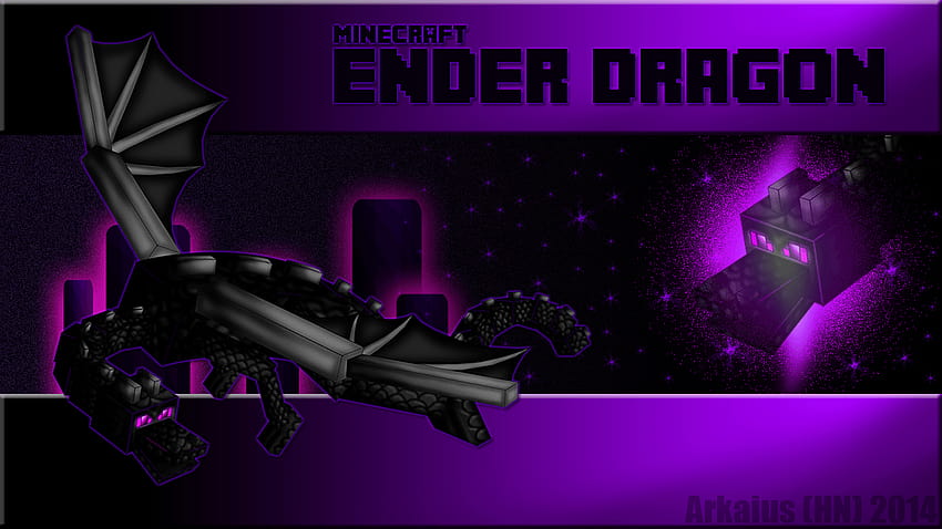 Dragón Ender de Minecraft, dragón de Minecraft fondo de pantalla