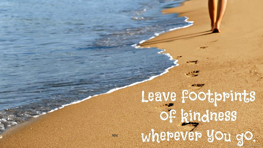 Beach Nature Thoughts Sayings Footprints Life Quotes Words Beaches, sayings about life with background HD wallpaper