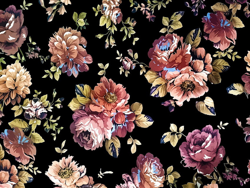 Arrière-plans floraux vintage · ① arrière-plans complets cool Fond d'écran HD