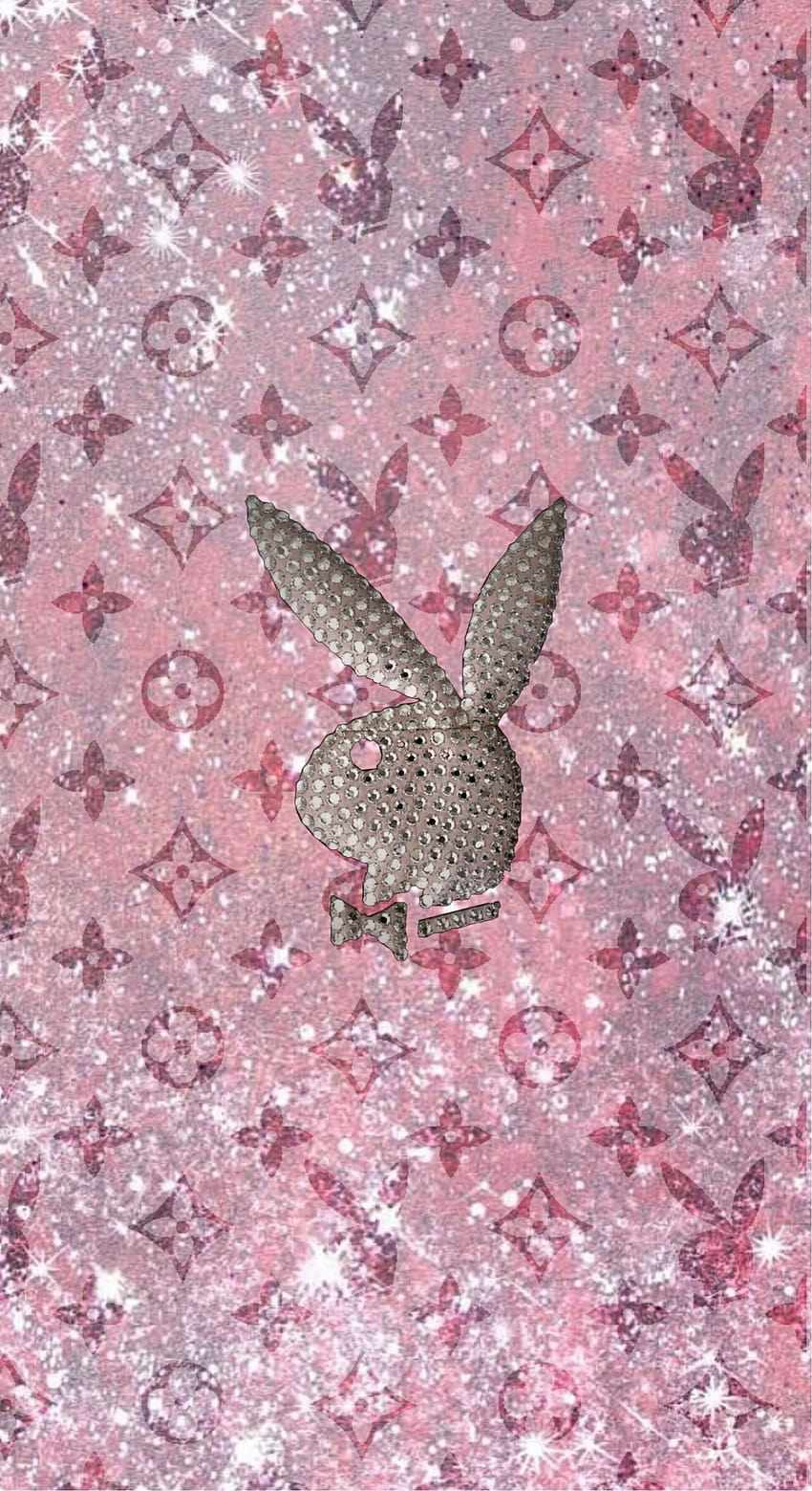 iced out pink playboy bunny aesthetic wallpap, aesthetic playboy HD phone wallpaper