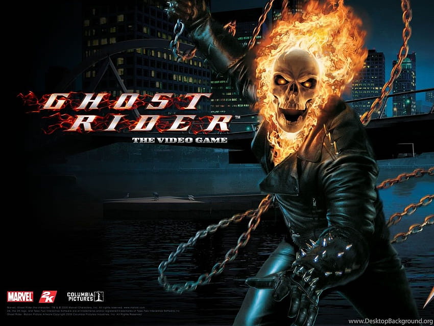 · Galeria · Gry · Ghost Rider PSP Tła, ppsspp Tapeta HD