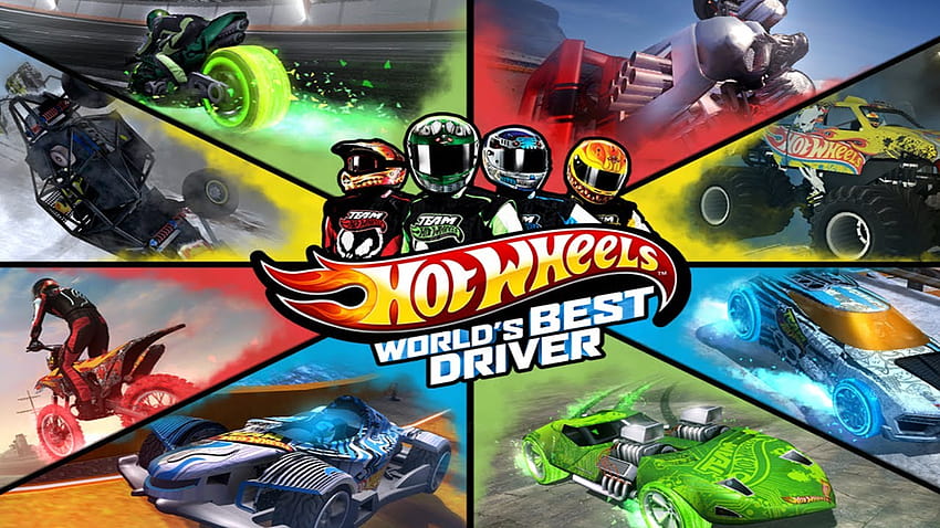 Team Hot Wheels World's Best Driver Video Game fondo de pantalla