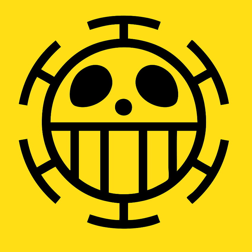 One Piece Trafalgar Law Flag Emblem by elsid37.deviantart, anime emblem law pirate HD phone wallpaper