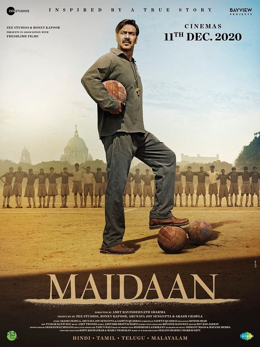 ] Ultimo film Maidaan, poster e poster del film di Bollywood 2021 Sfondo del telefono HD