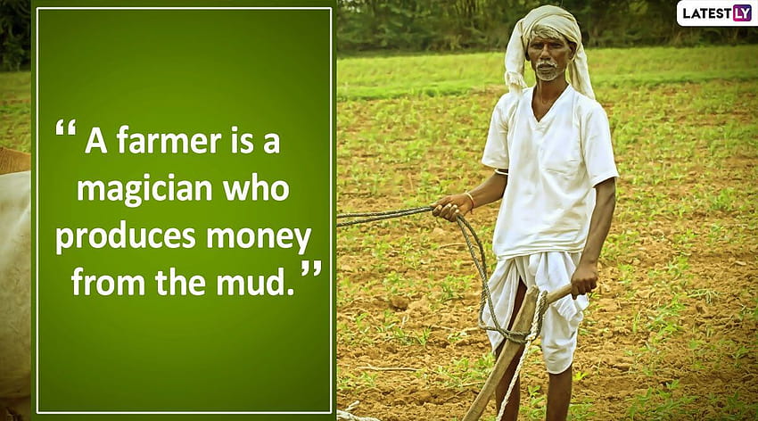 Citations de Kisan Diwas 2019 et Journée nationale des agriculteurs: des énonciations mémorables sur les agriculteurs qui vous inciteront à les respecter encore plus Fond d'écran HD