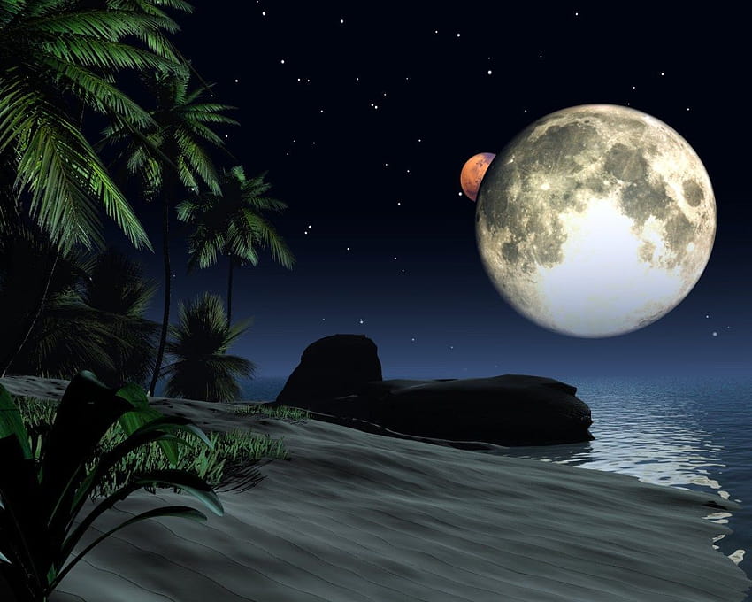 Night moon relax HD wallpapers | Pxfuel