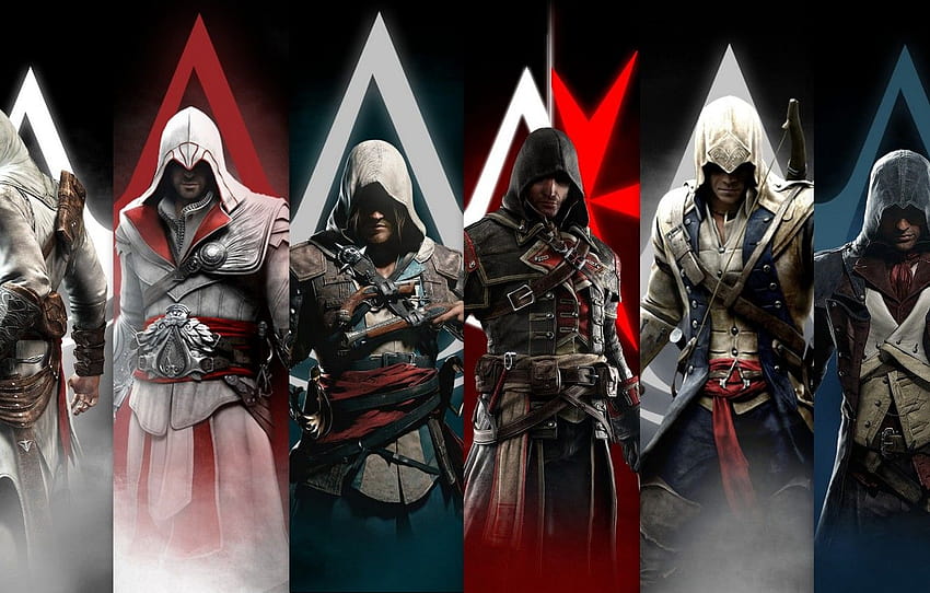 Assassin's Creed, Connor Kenway, Edward Kenway, Ezio, Shay Cormac Tapeta HD