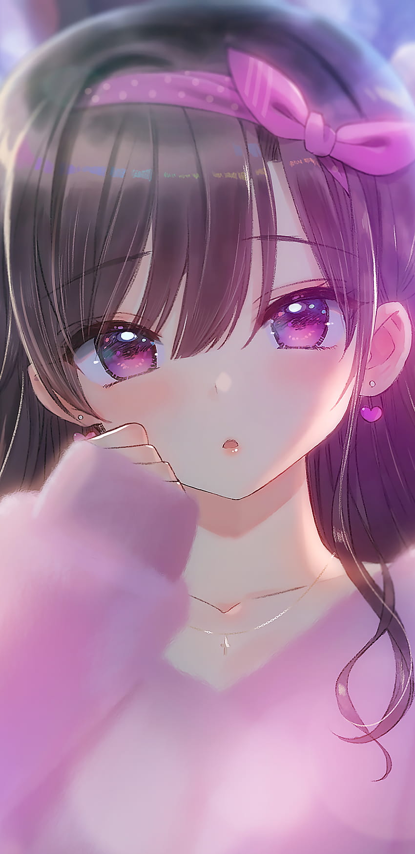 Cute Anime Girl มือถือที่น่ารักที่สุด วอลล์เปเปอร์โทรศัพท์ HD