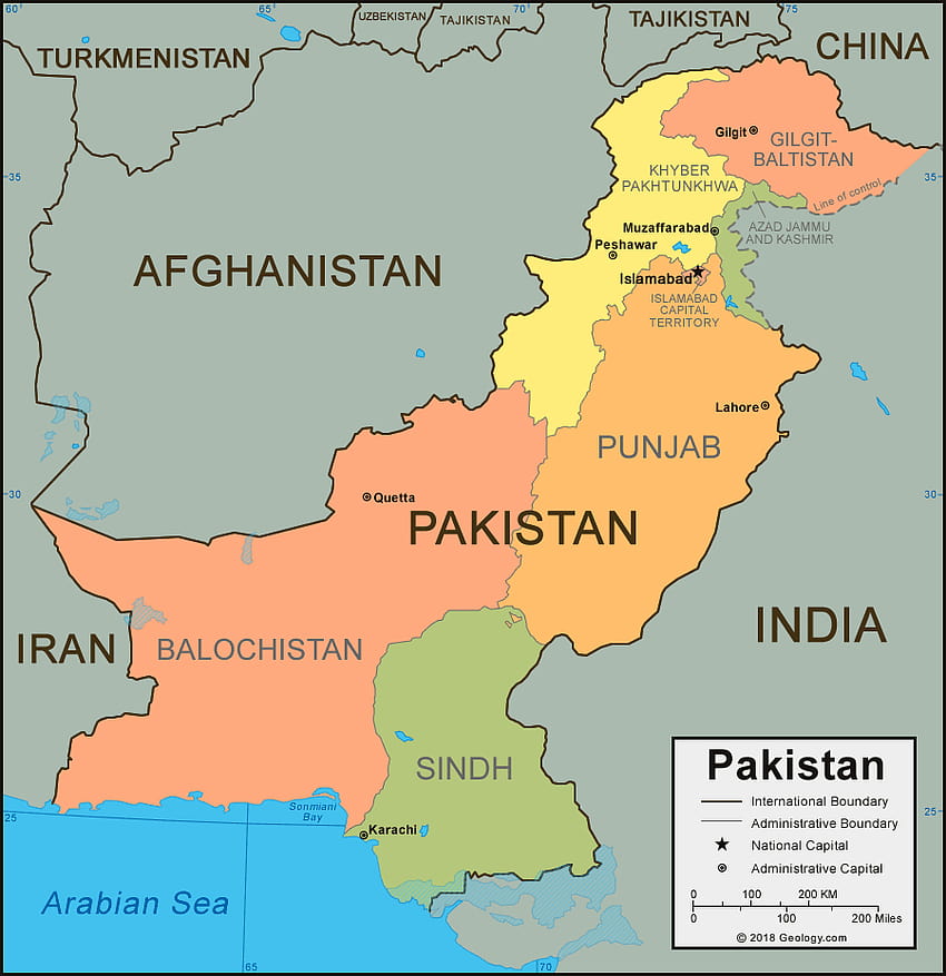 Mappa e satellite del Pakistan, mappa del Bangladesh Sfondo del telefono HD