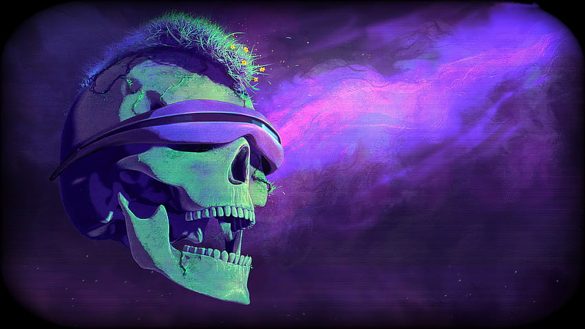 Arte del cráneo con los ojos vendados, artista, s y fondo de pantalla