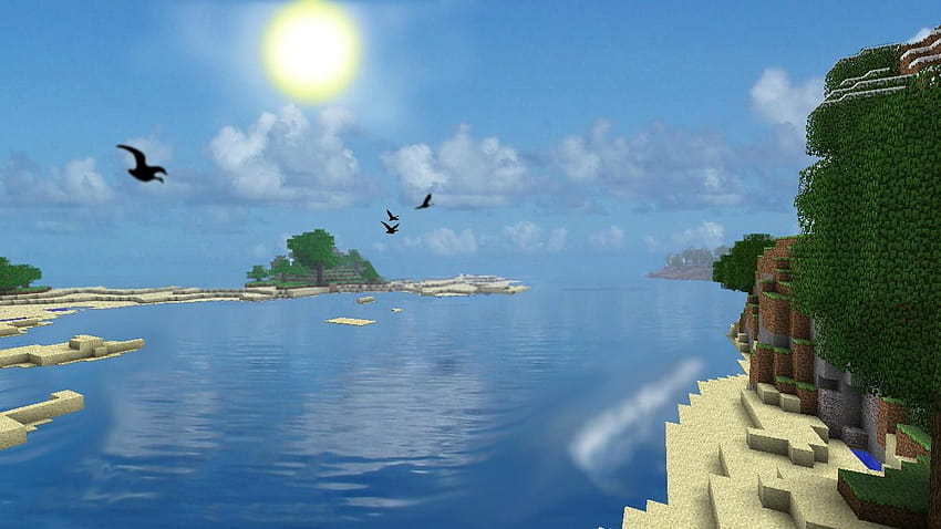 Realistic Minecraft, minecraft realistic water HD wallpaper