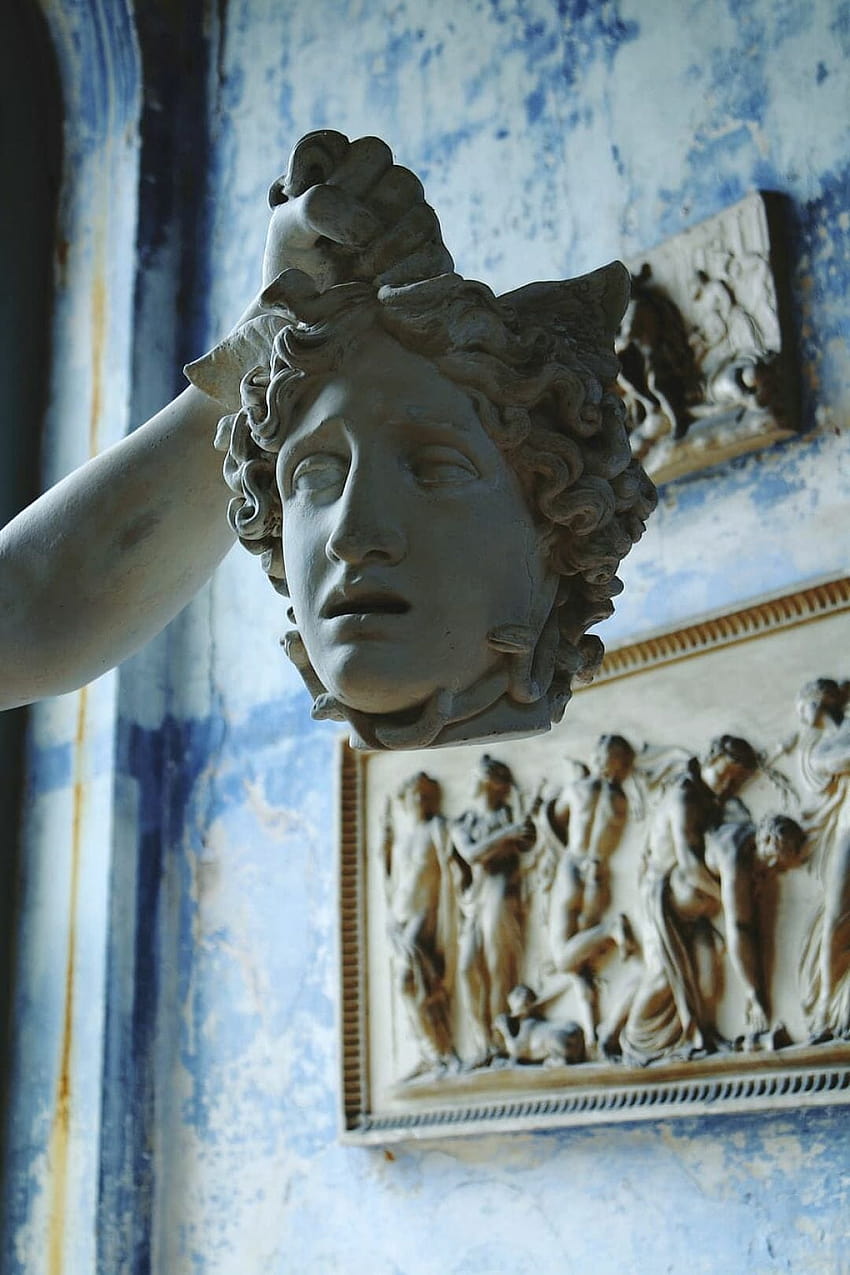 : Kopf, Statue, römisch, Skulptur, antik, Gesicht, griechisch, Denkmal, iPhone griechische Ästhetik HD-Handy-Hintergrundbild