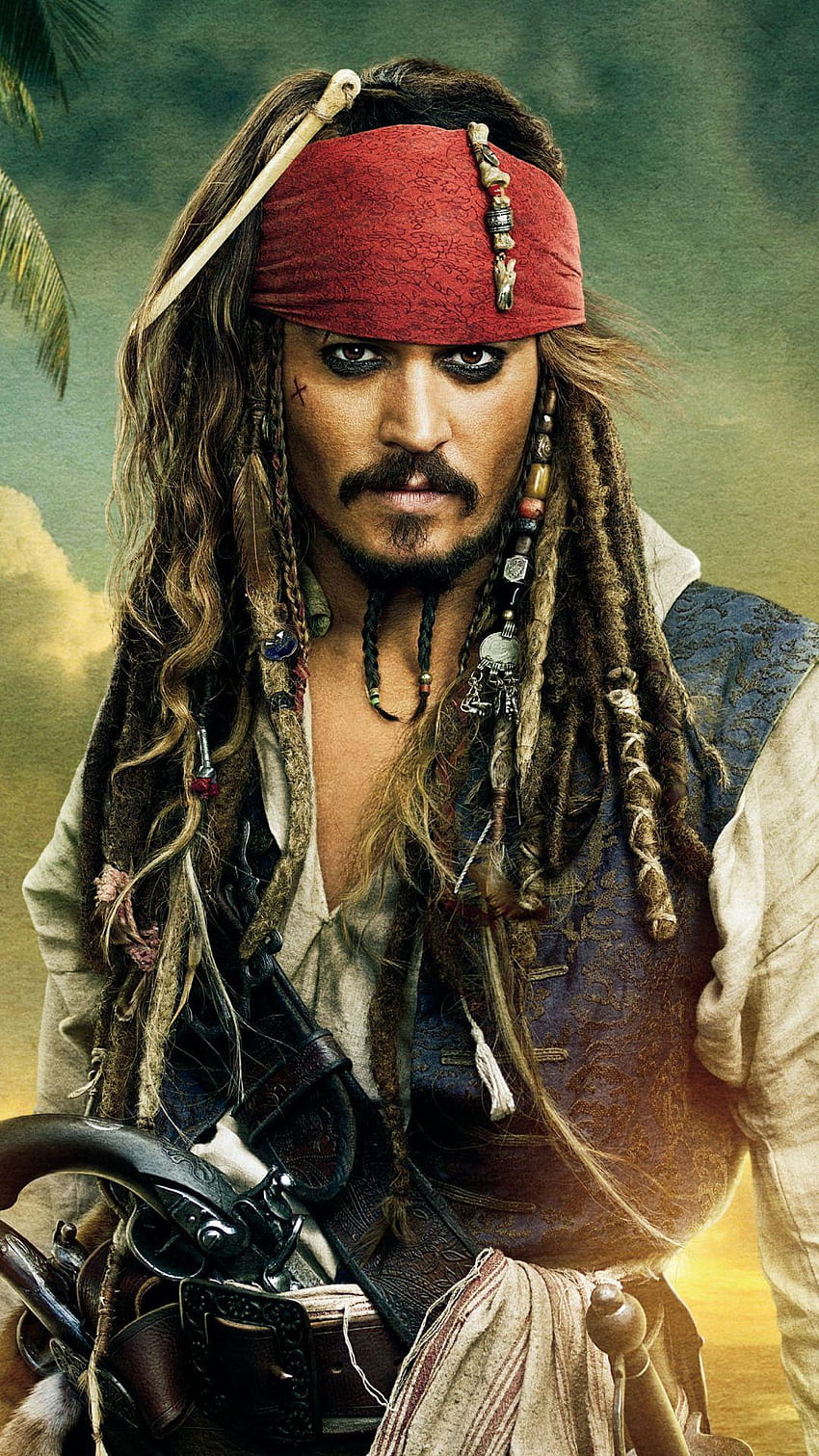 iPhone 5, Johnny Depp, Jack Sparrow fondo de pantalla del teléfono