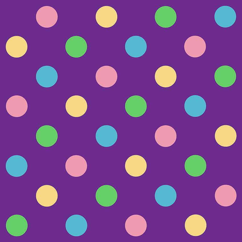 Rainbow Polka Dot, rainbow dots HD phone wallpaper