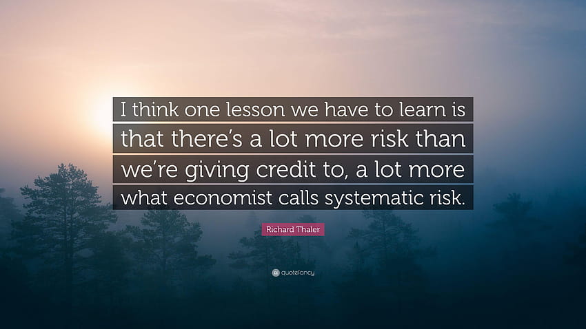 Richard Thaler Quote: “I think one lesson we have to learn is that HD wallpaper