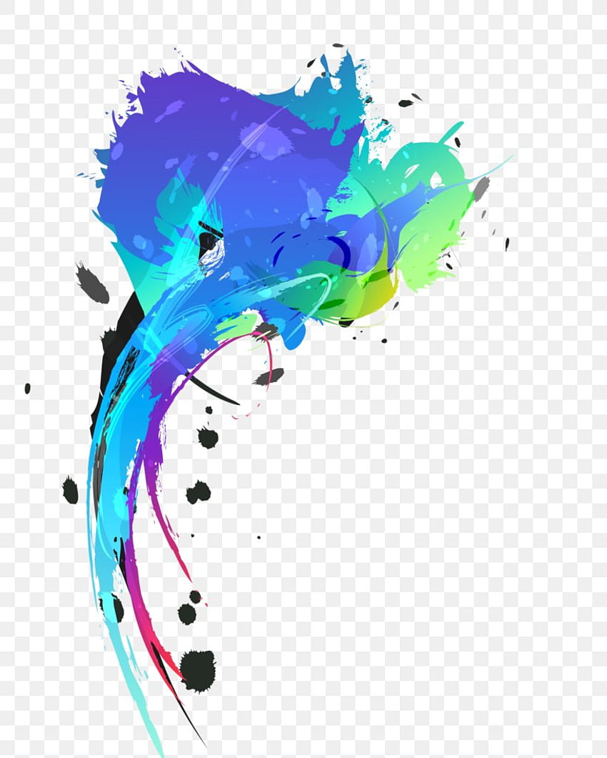 Kolorowy atrament Splash niebieski, PNG, 780x1024px, Kolor, Sztuka, Niebieski, Rysunek, Graffiti, powitalny atrament Tapeta na telefon HD