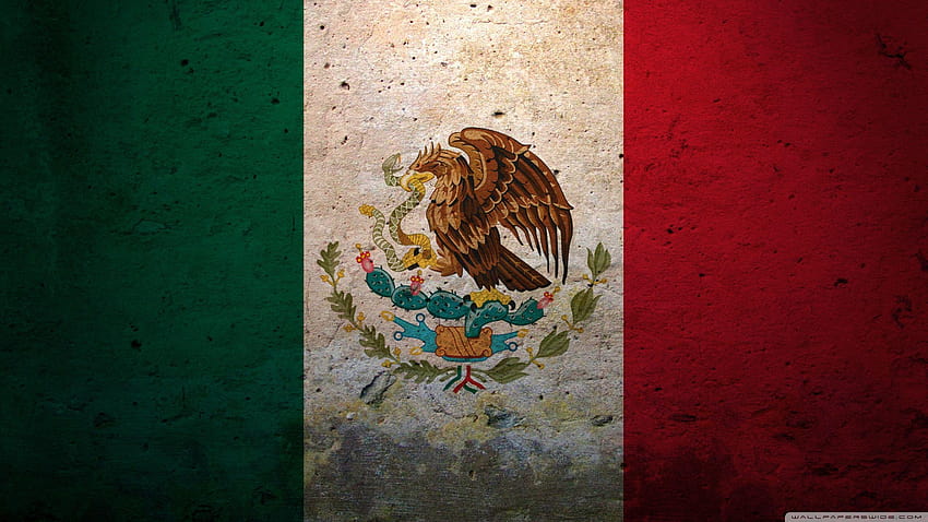 Grunge-Flagge von Mexiko ❤ für Ultra TV, mexikanische Flagge HD-Hintergrundbild