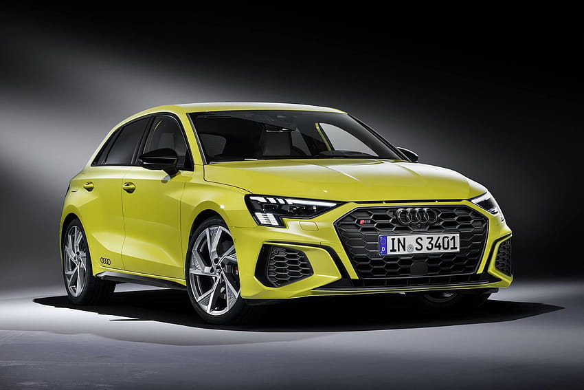 2020 Audi S3 новини и информация, жълт rs3 седан HD тапет
