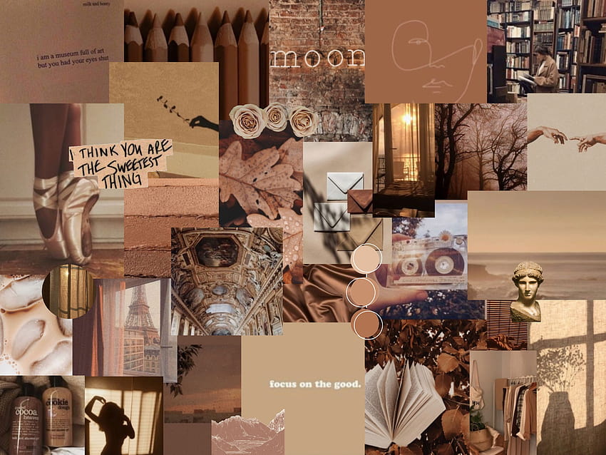 brown aesthetic wallpaper  Desktop wallpaper design Imac wallpaper  Vision board wallpaper