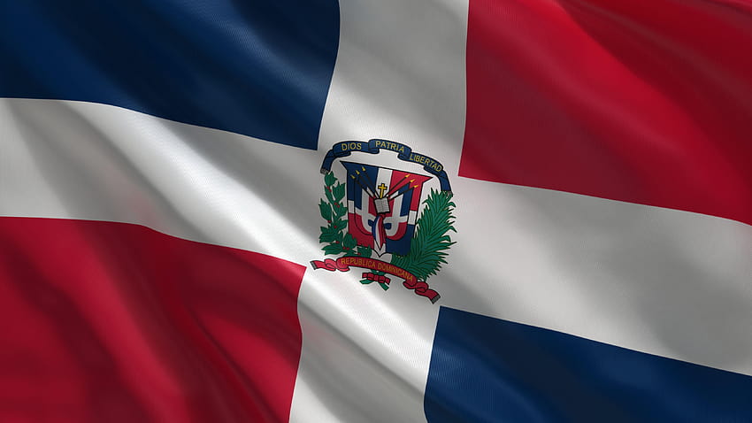 Бандера, република доминикана, флаг, бандера република доминикана, знаме на доминиканската република HD тапет