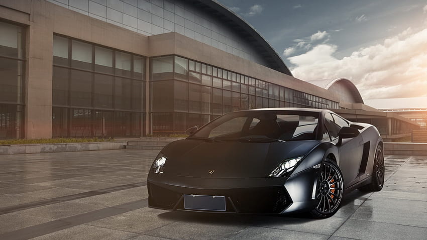 Lamborghini LP560, coches negros mate fondo de pantalla | Pxfuel