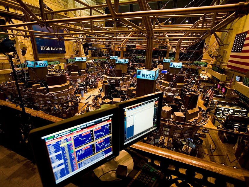 ニューヨーク証券取引所が取引を再開、当局者がハッキングを否定、株式市場 高画質の壁紙
